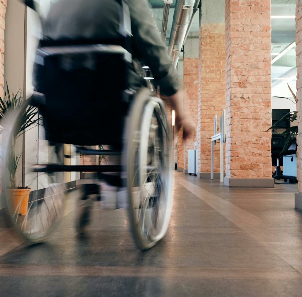 Photo of Person Using Wheelchair